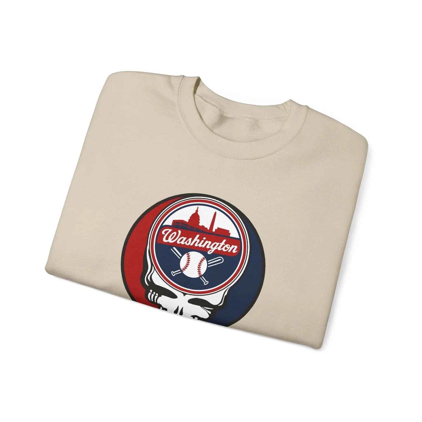 Washington Nationals Original Stealie Grateful Dead Crewneck Grateful Dead Sweatshirt