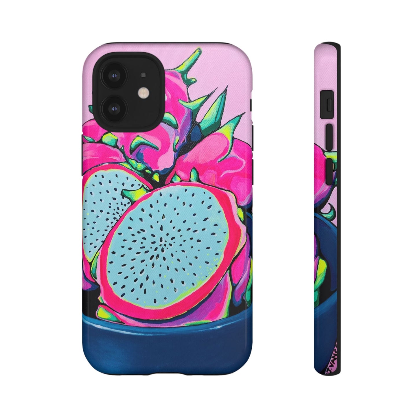 Neon Pink Dragon Fruit Tough Phone Case