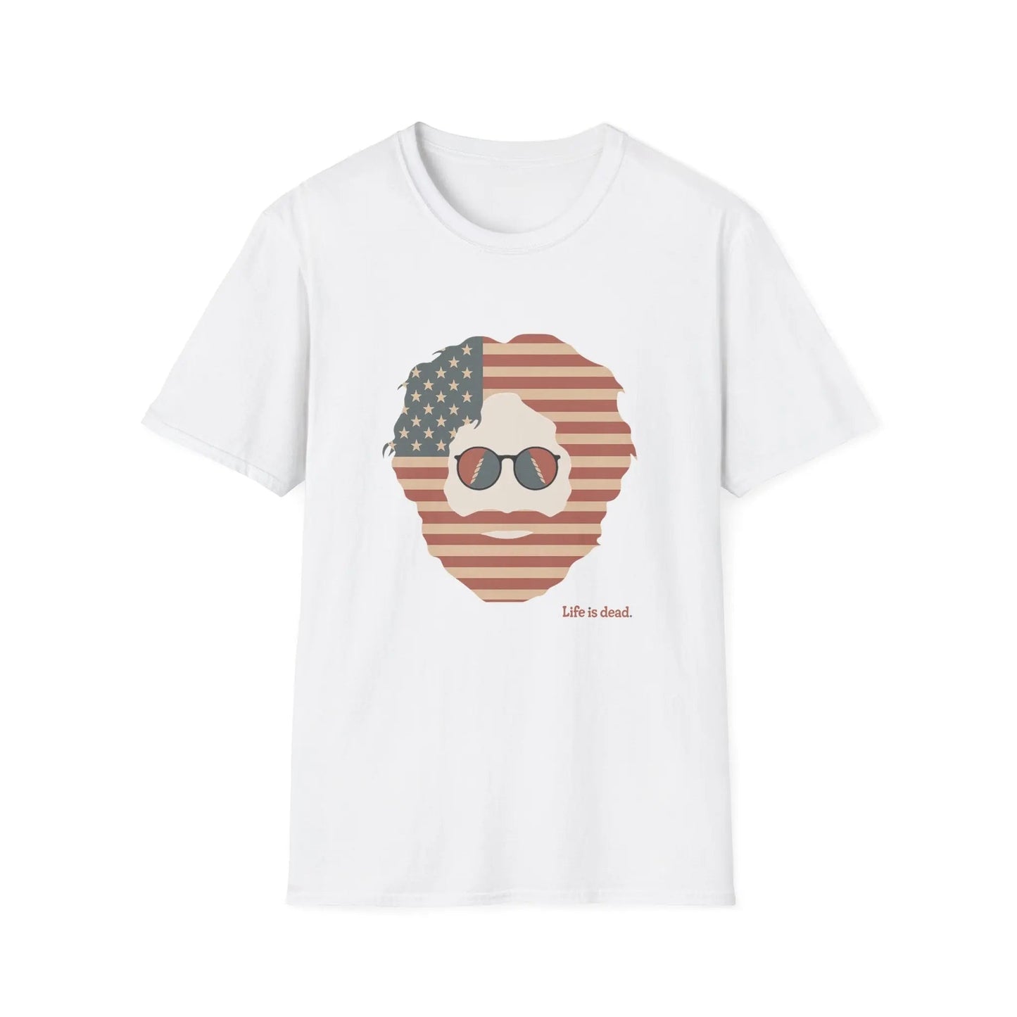 Stars & Stripes Jerry Life is dead.® Grateful Dead T-Shirt