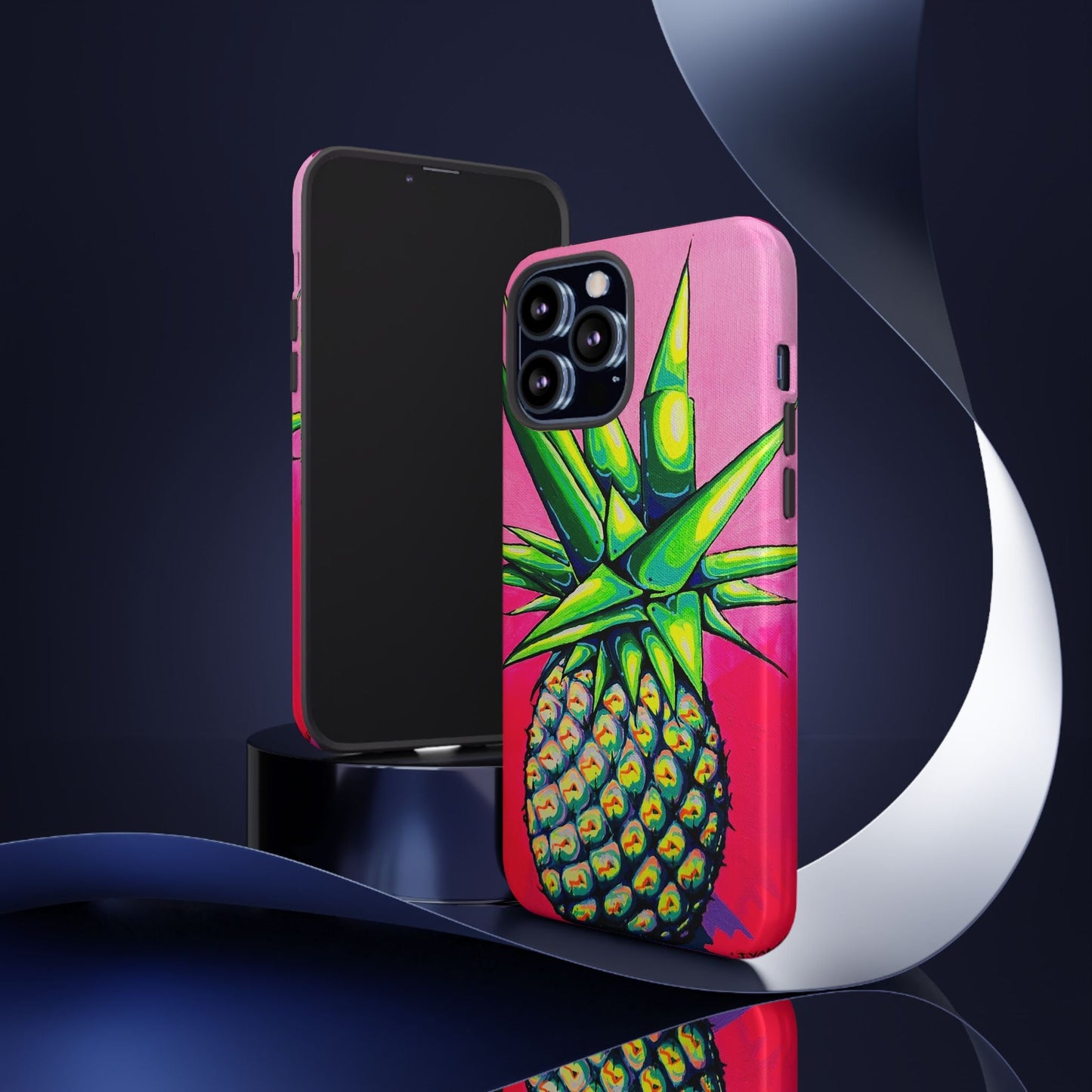 Neon Pineapple Tough Phone Case