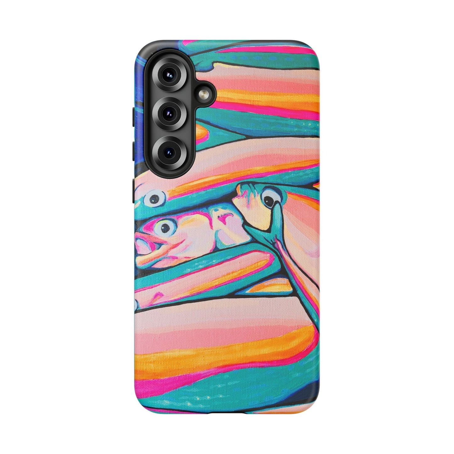 Neon Fish Tough Phone Case