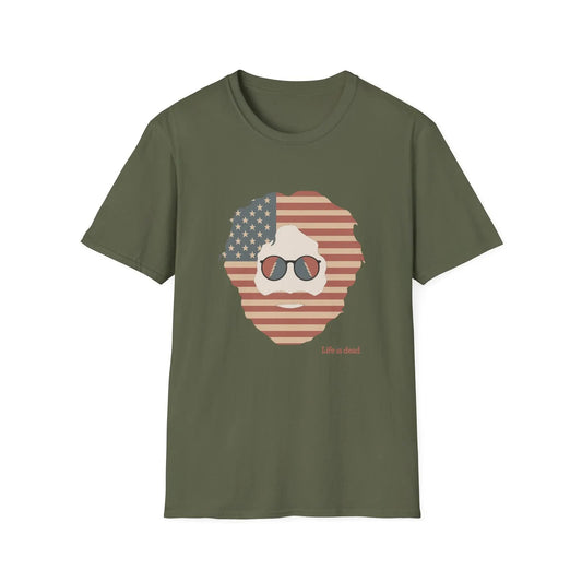 Stars & Stripes Jerry Life is dead.® Grateful Dead T-Shirt