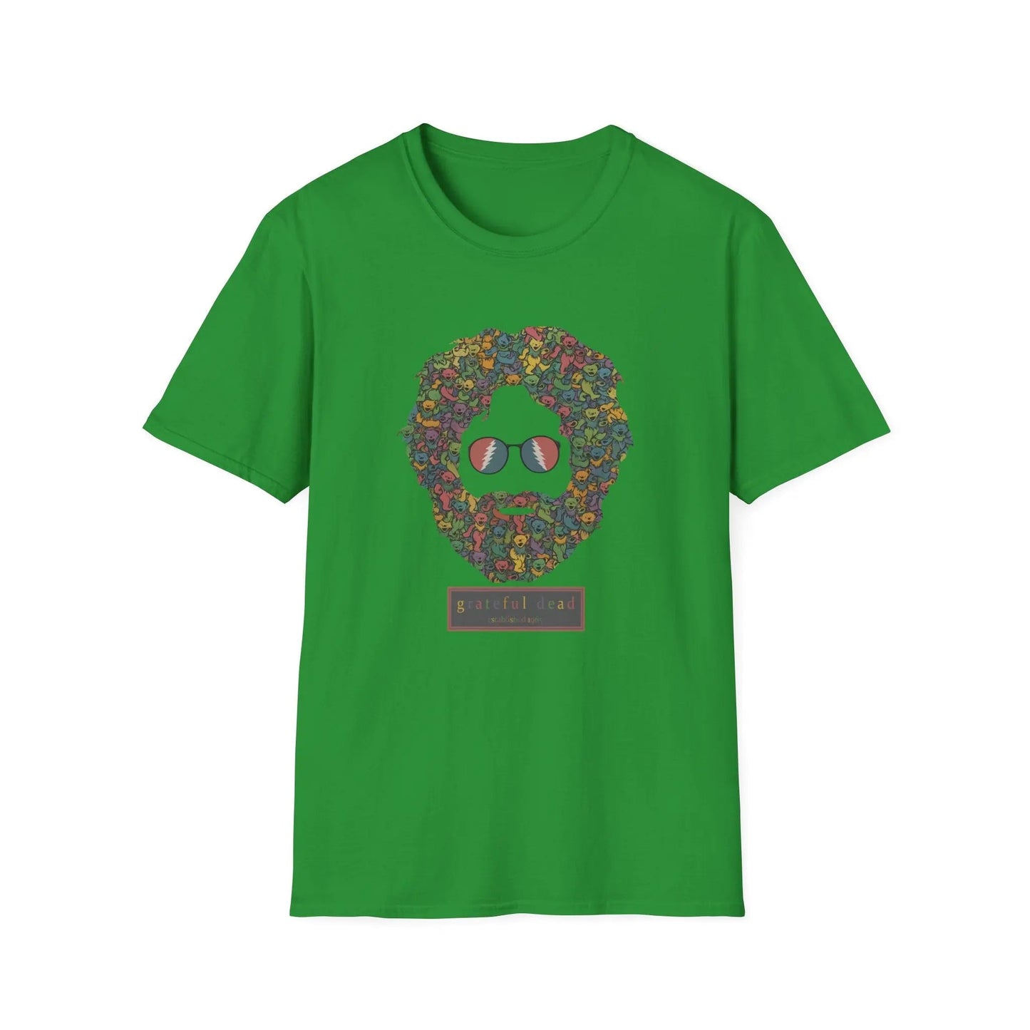 Jerry Garcia Dancing Bears Face - Vineyard Collection Grateful Dead T-Shirt