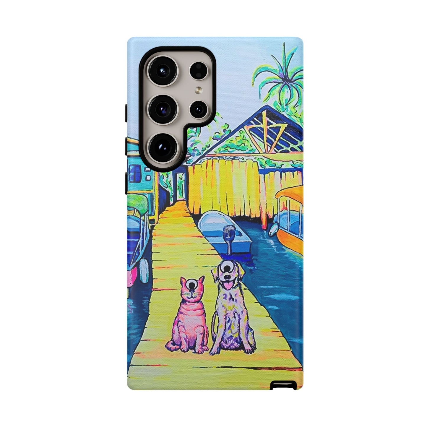 Cyclops Cat and Dog in Bocas Tough Phone Case