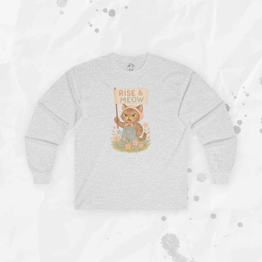 Rise & Meow - Long Sleeve T-Shirt