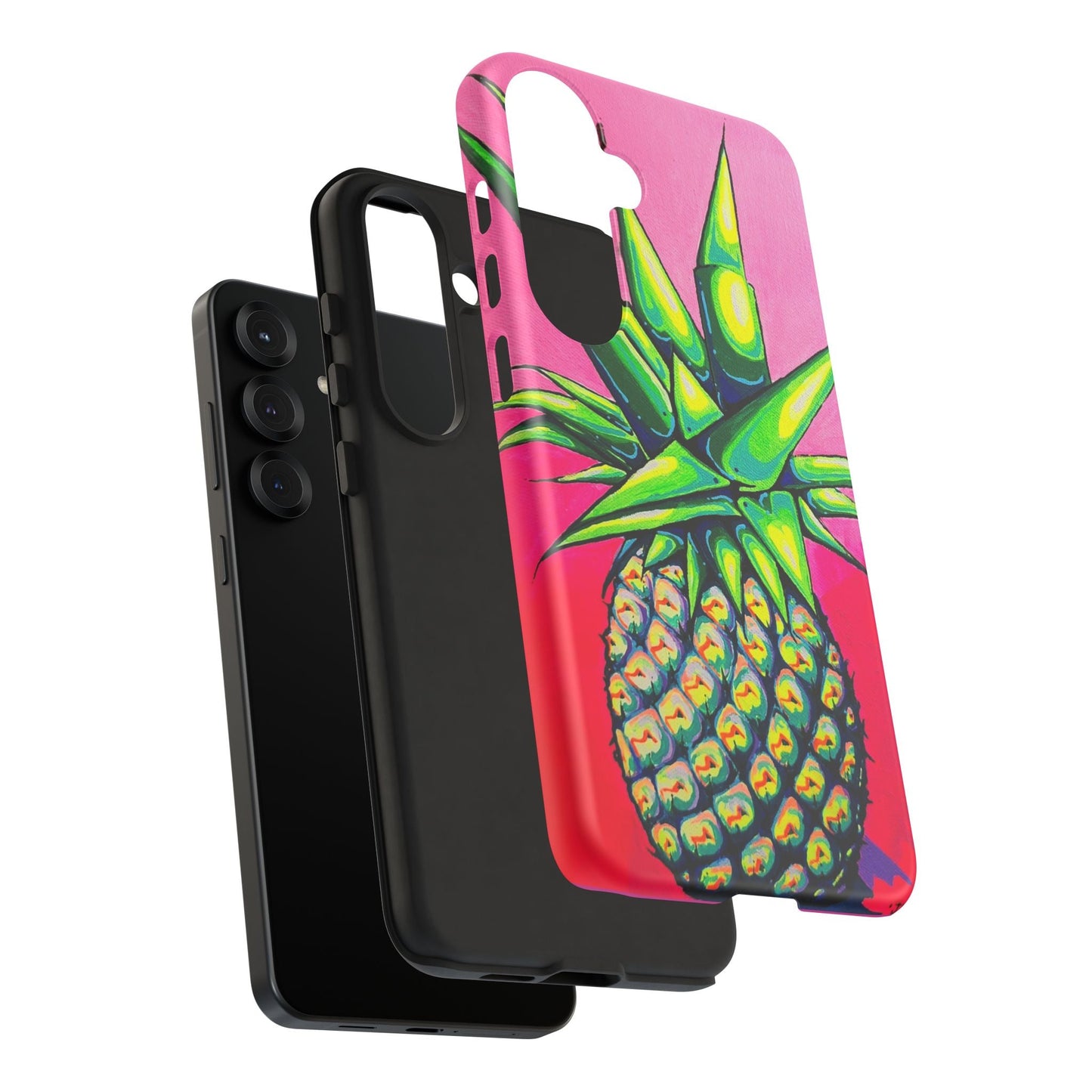 Neon Pineapple Tough Phone Case