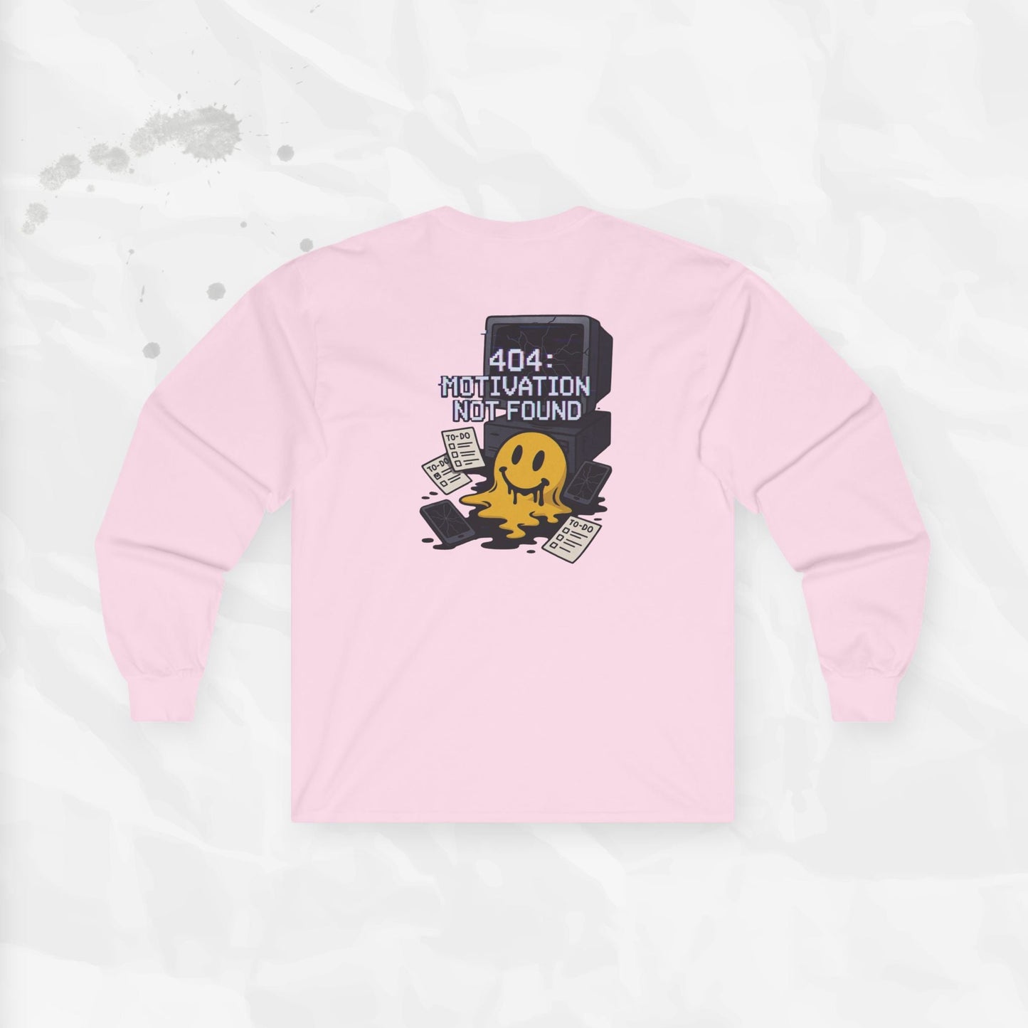 404: Motivation Not Found - Long Sleeve T-Shirt