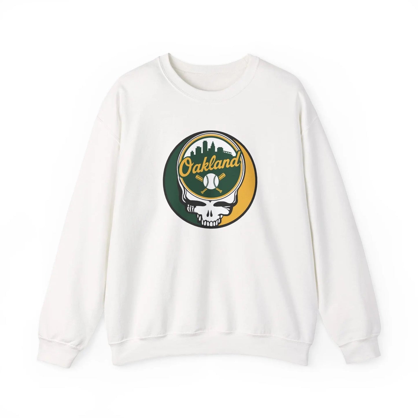 Oakland A's Original Stealie Grateful Dead Crewneck Grateful Dead Sweatshirt