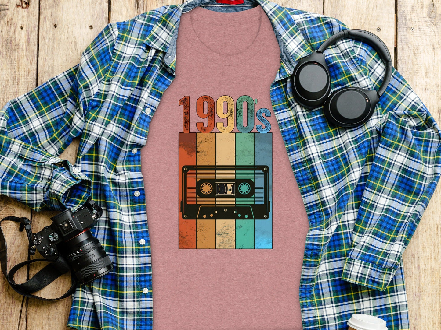 Vintage Cassette Tape with 1990s Design Retro T-Shirt