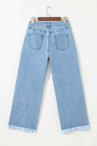 Isabella Cropped Wide Leg Jeans