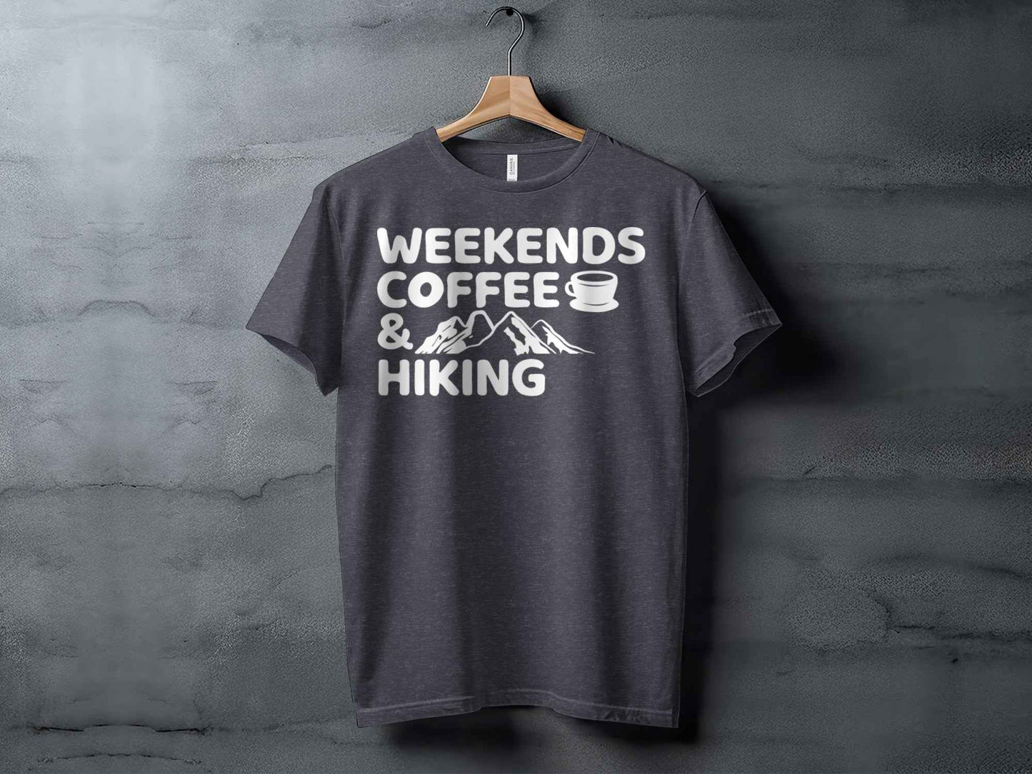 Weekends Coffee And Hiking Graphic Design Funny T-Shirt