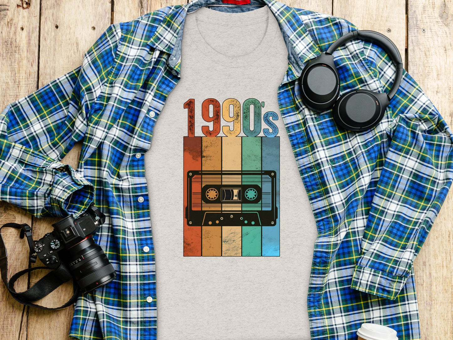 Vintage Cassette Tape with 1990s Design Retro T-Shirt