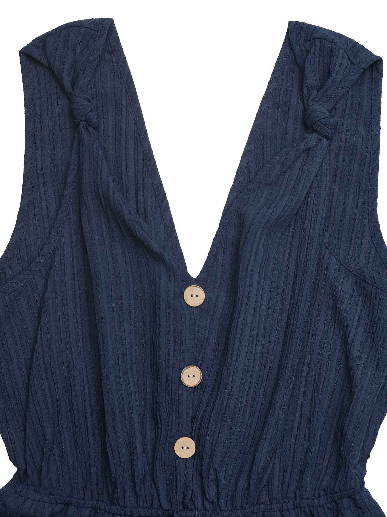 Casual Sleeveless V-Neck Romper