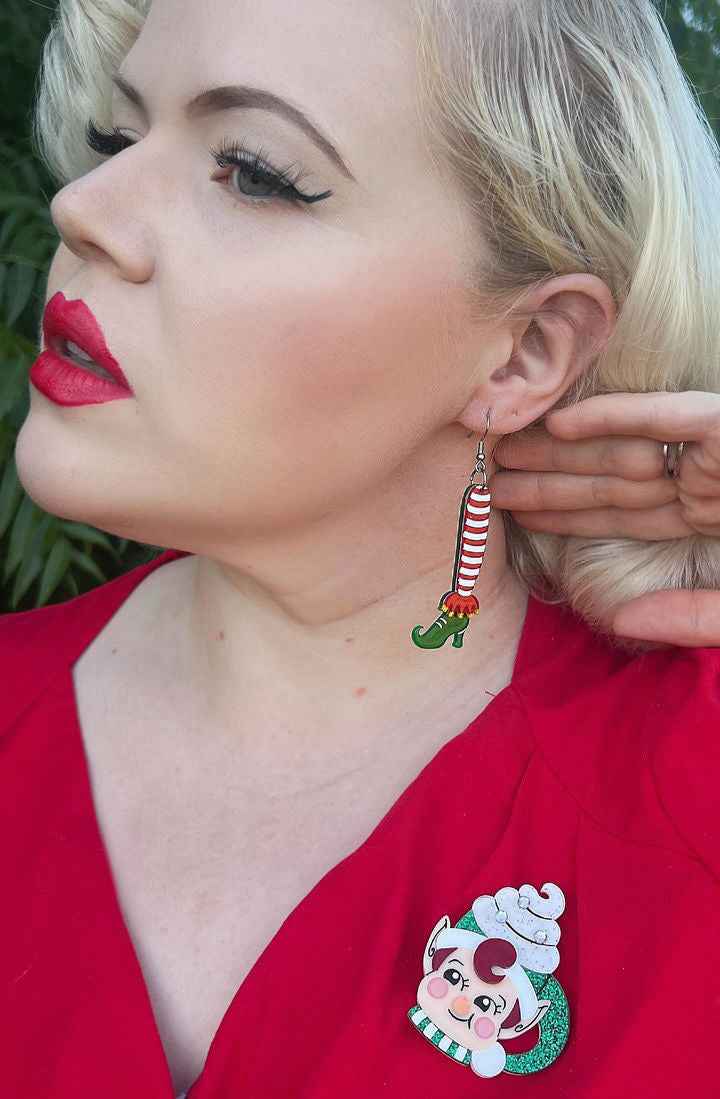 Jolly Jingler Elf Mug Brooch by Lipstick & Chrome