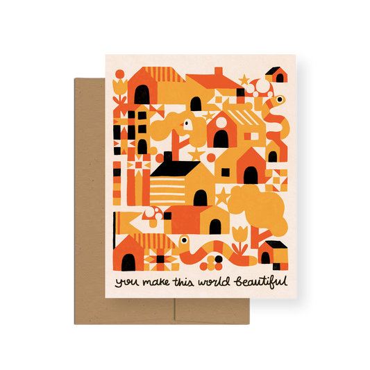 This World — A2 Greeting Card