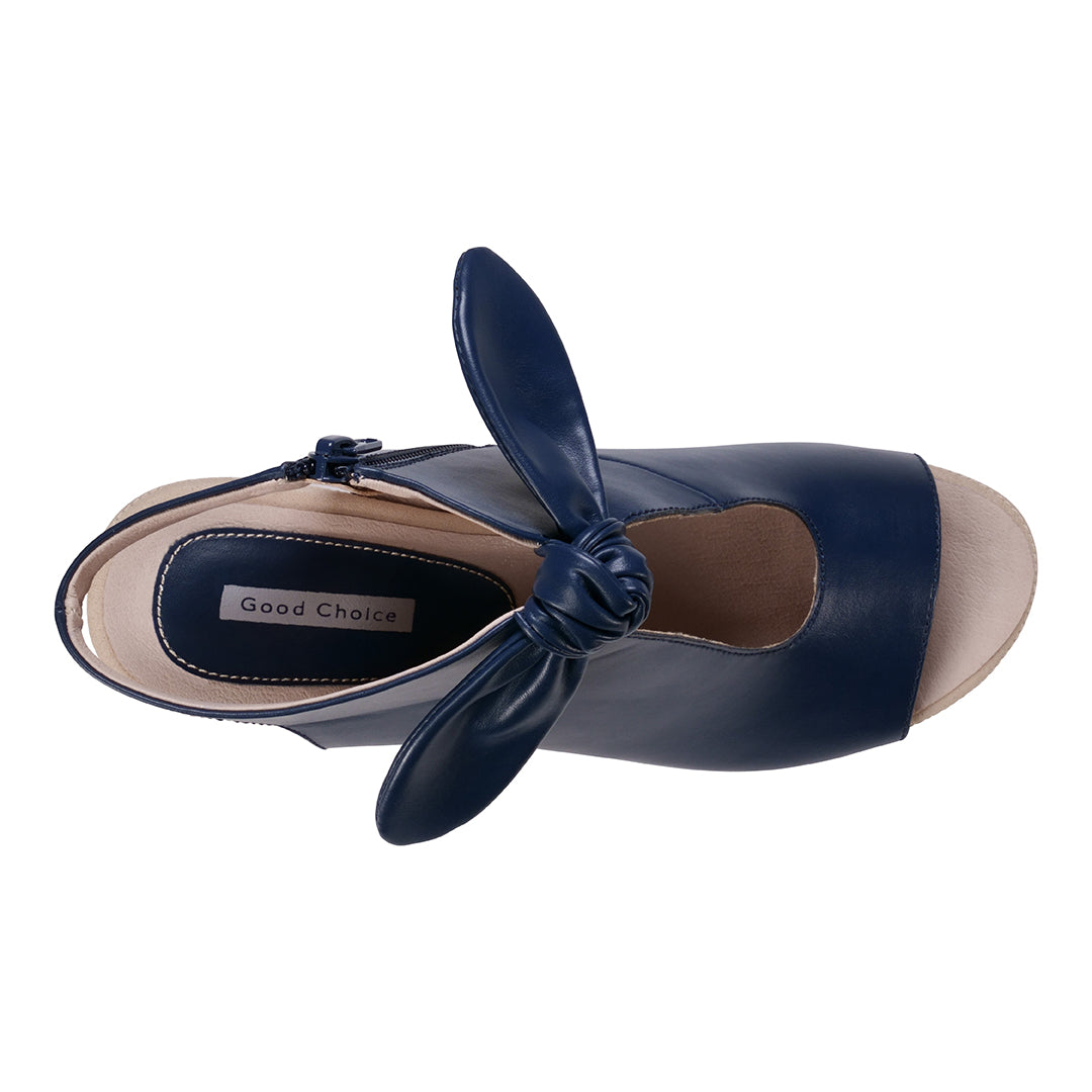 Women's Kimora Navy Heeled Sandals