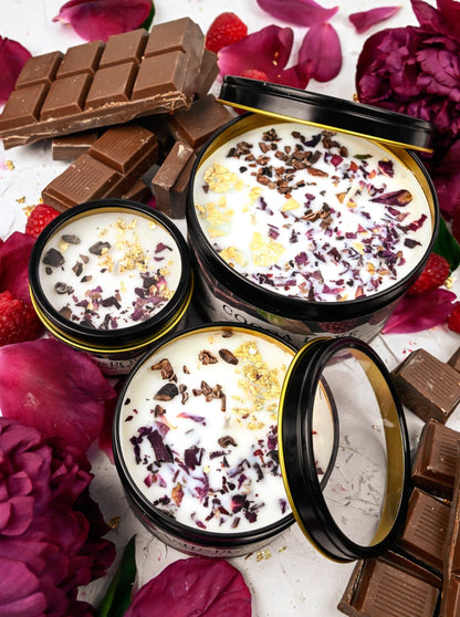 COCOA LUXE Chocolate Raspberry Candle