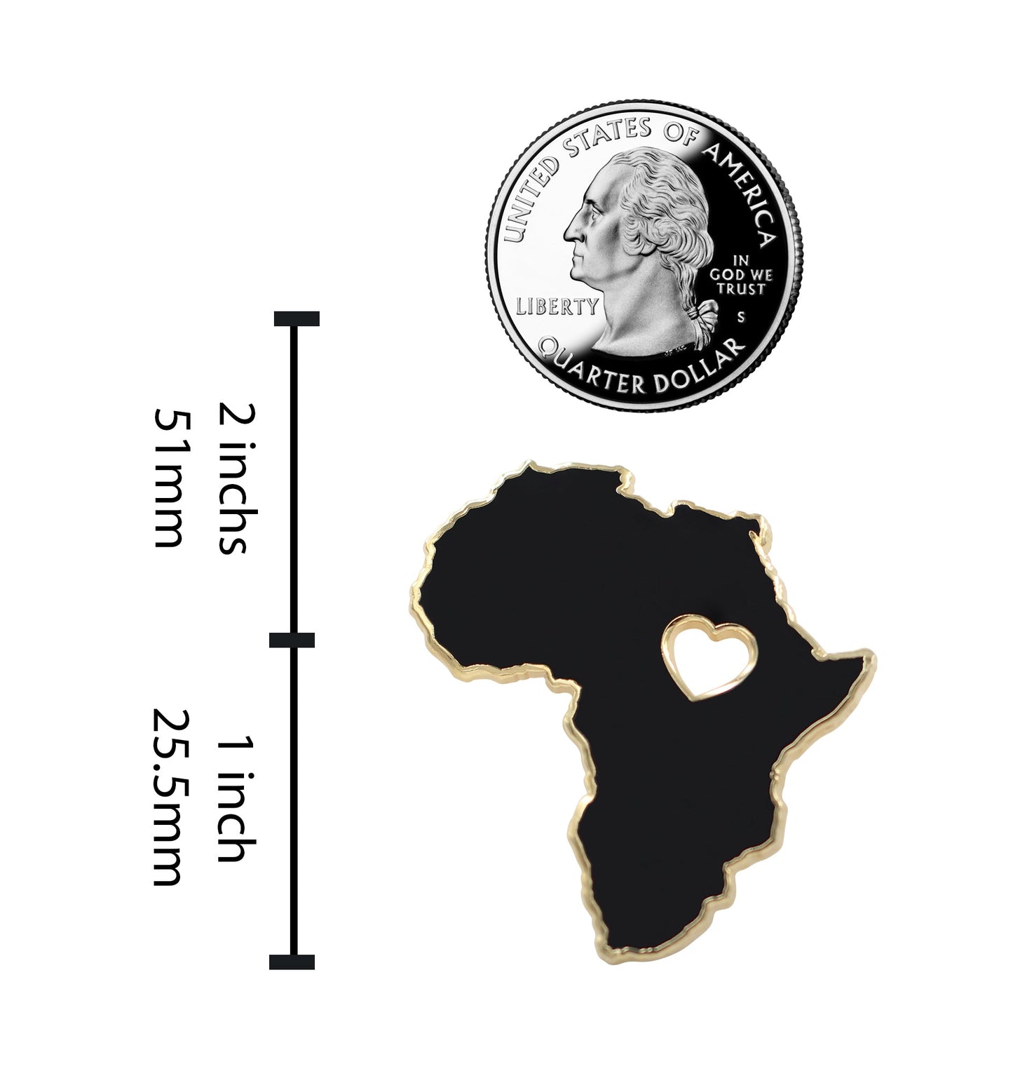 Heart of Africa Pin – Black Lives Matter - Black Panther Enamel Pin