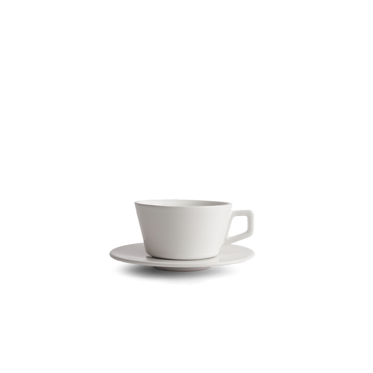 6oz Cappuccino Cup & Saucer - White
