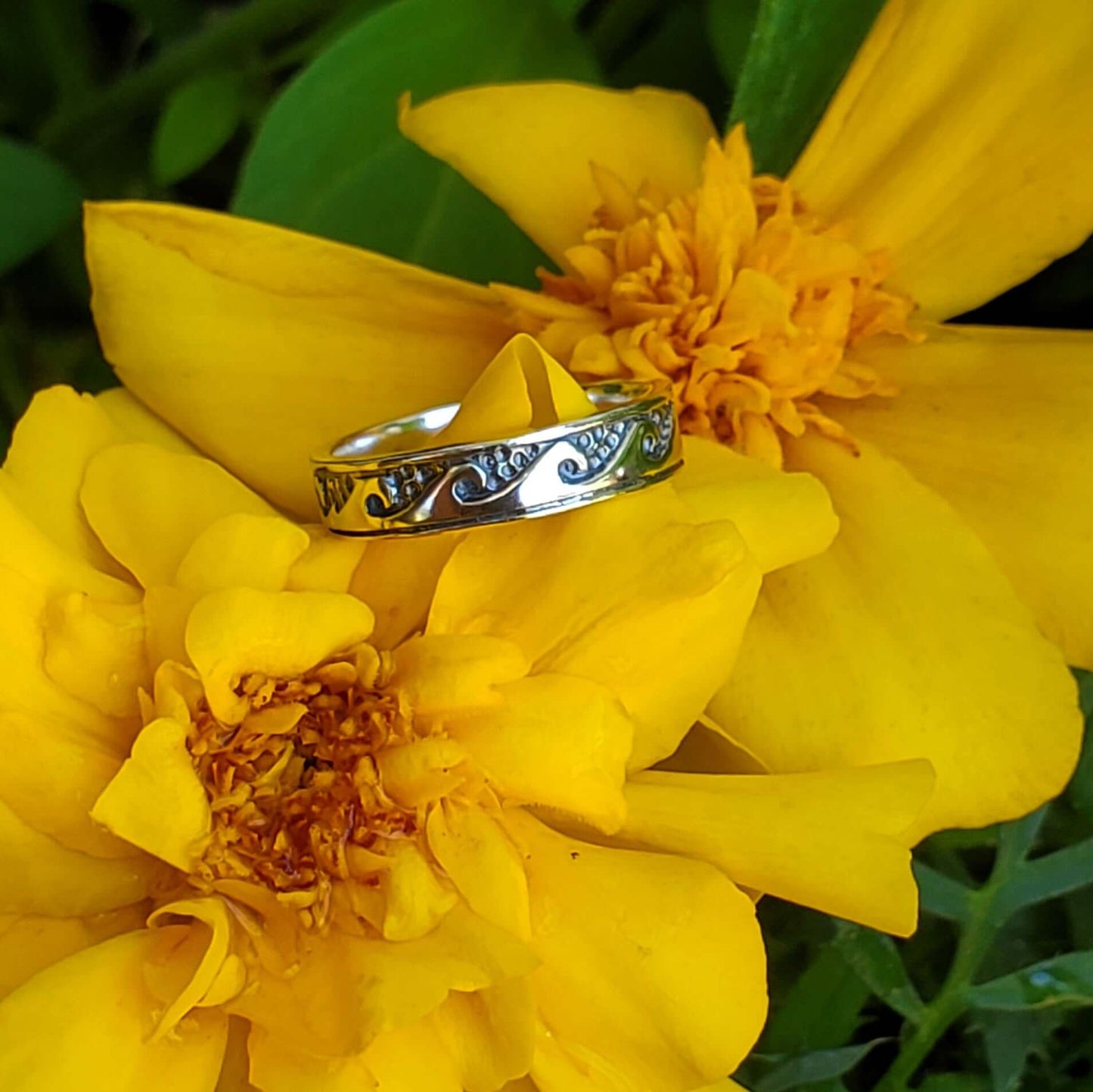 Assorted Sterling Silver Pinky-Toe Band Rings & Waves