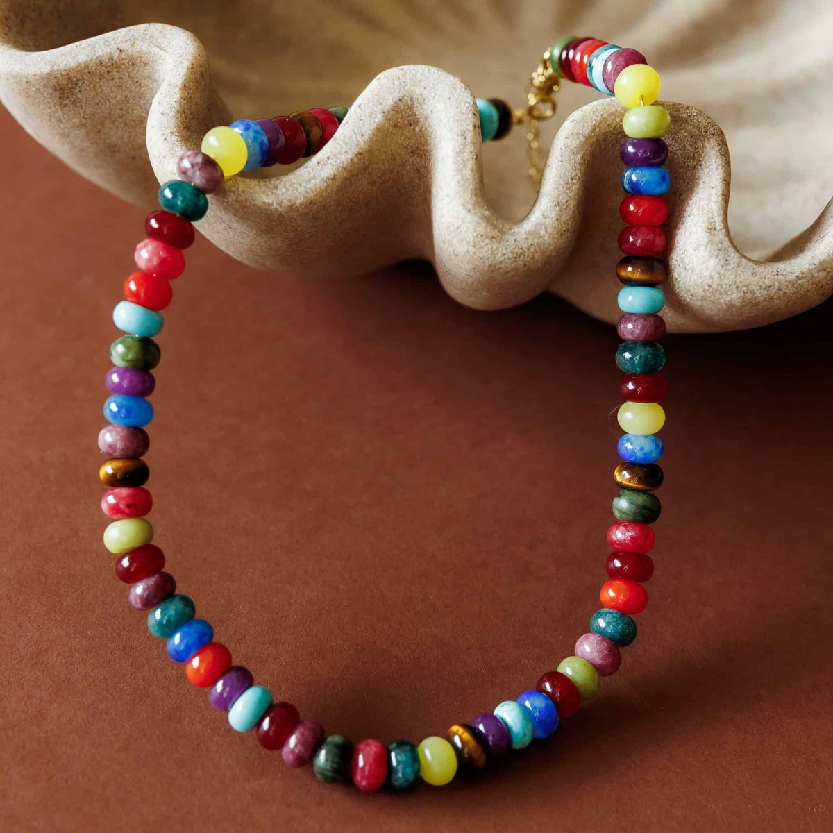 Autumn Candy Beaded Necklace