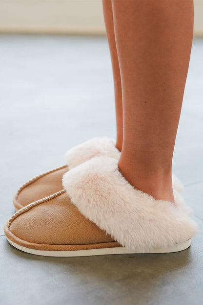 Molly Plush Suede Winter Home Slippers