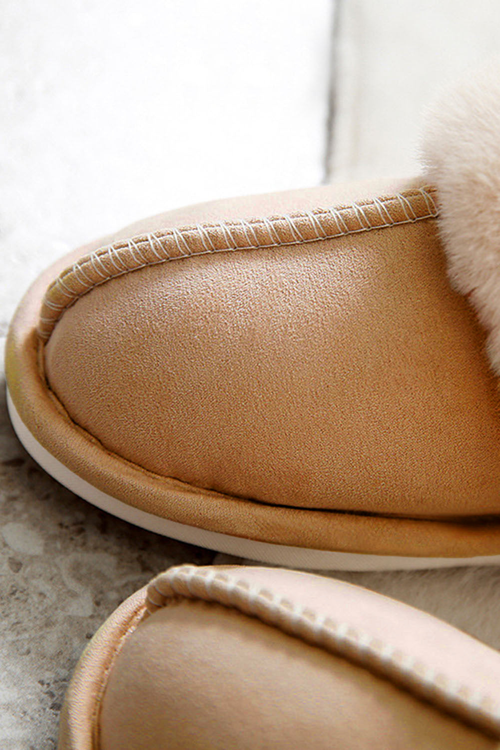 Molly Plush Suede Winter Home Slippers