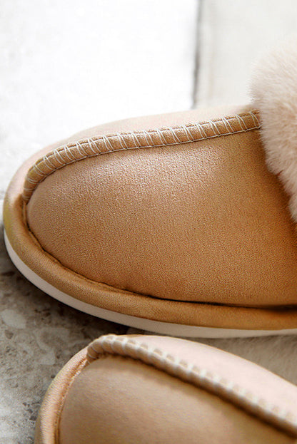Molly Plush Suede Winter Home Slippers