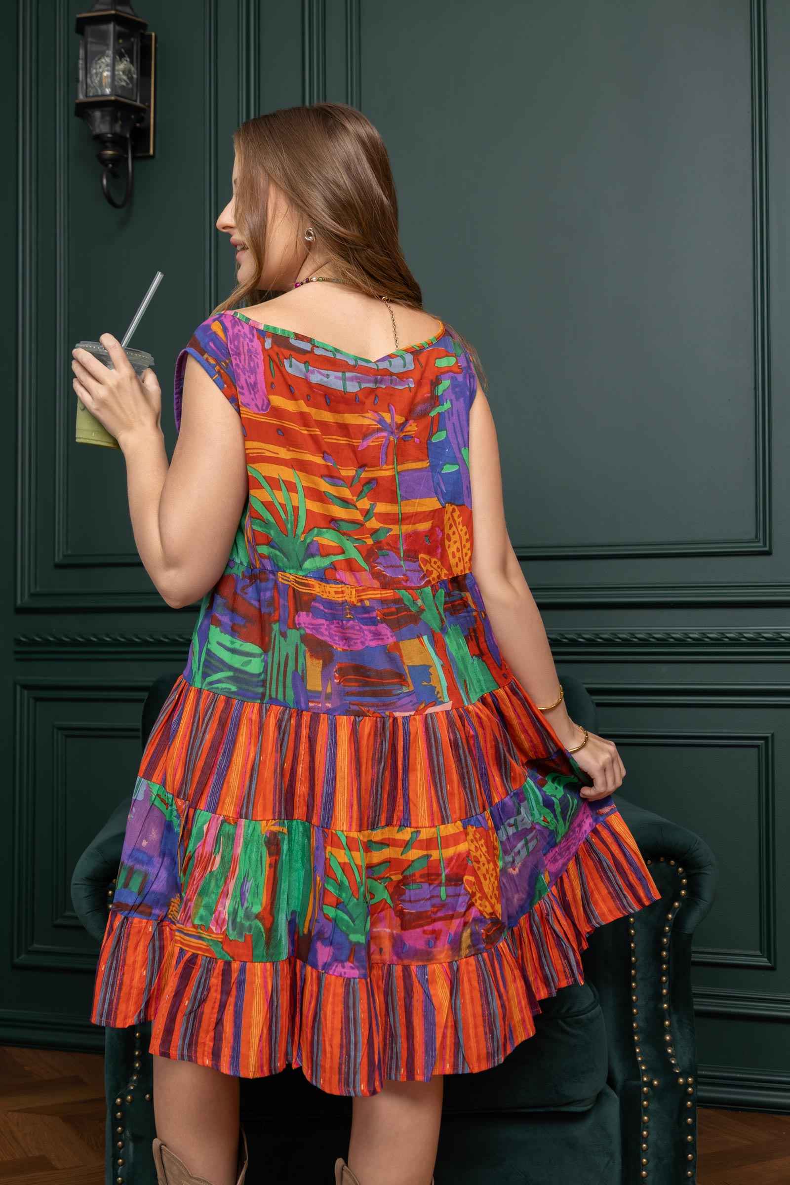 Alicia's Starfire Dress In Orange