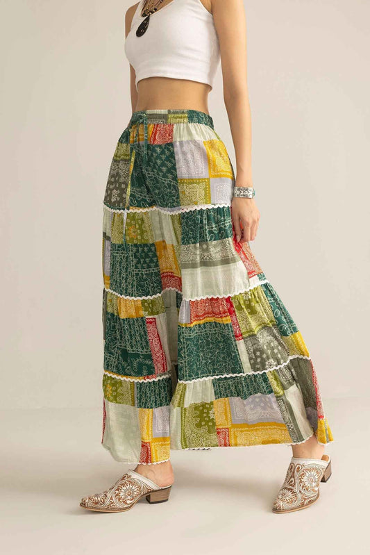 Junebug Patchwork Skirt in  Vintage Mix