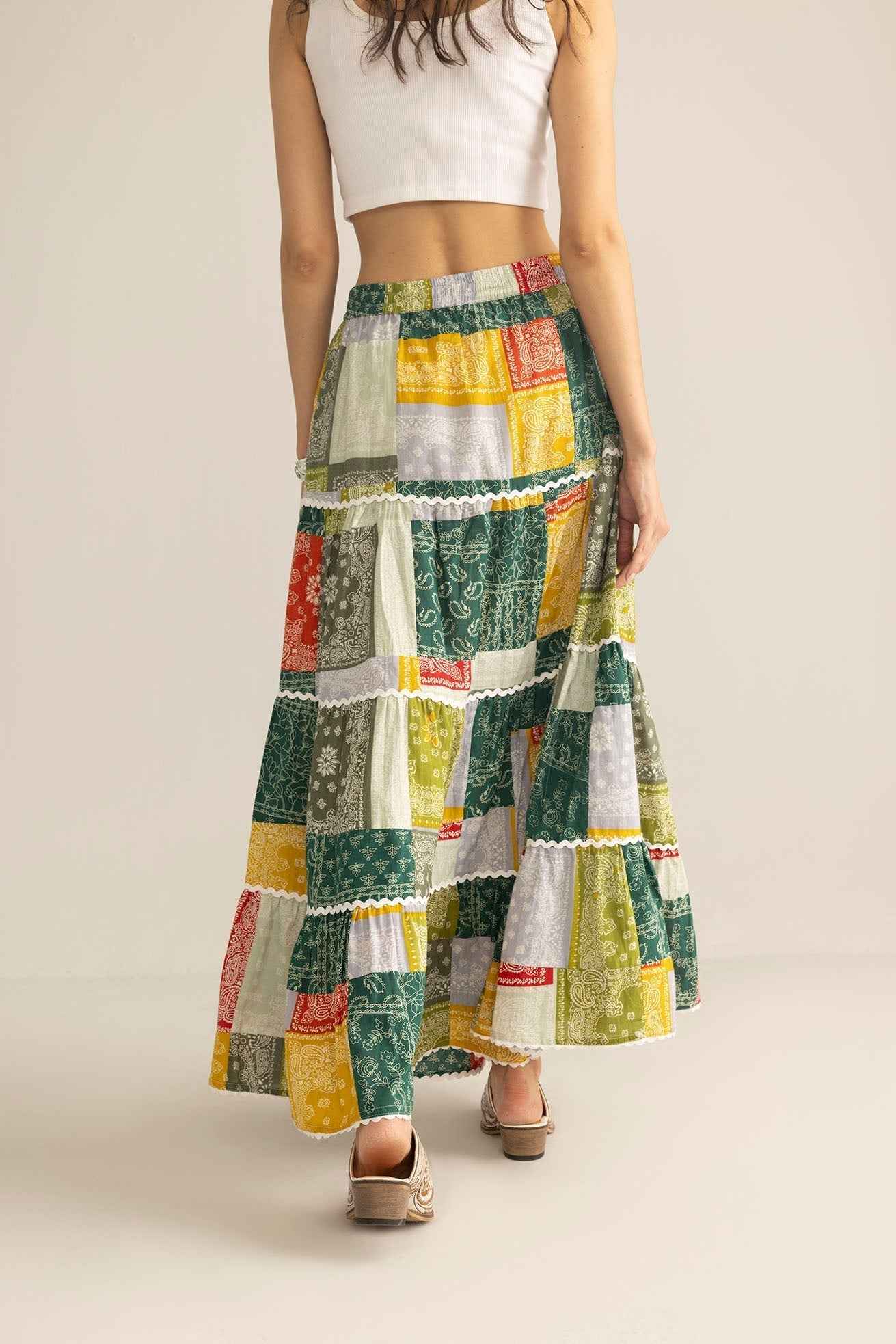 Junebug Patchwork Skirt in  Vintage Mix