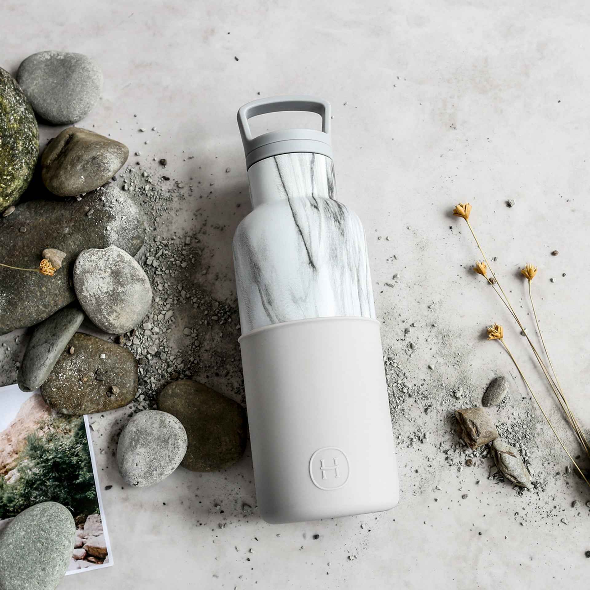 White Marble-Cloudy Grey 16 Oz