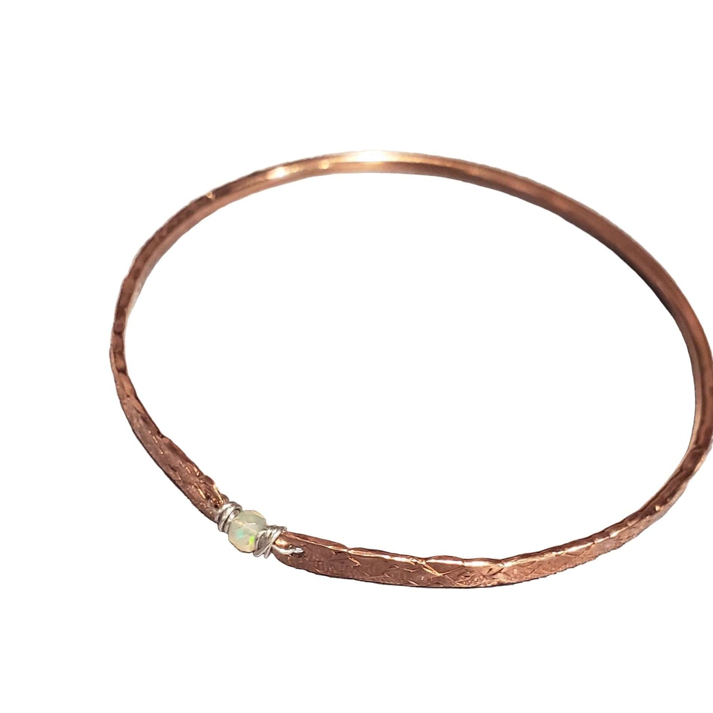 Copper Brides Bangle with Ethiopian Opal