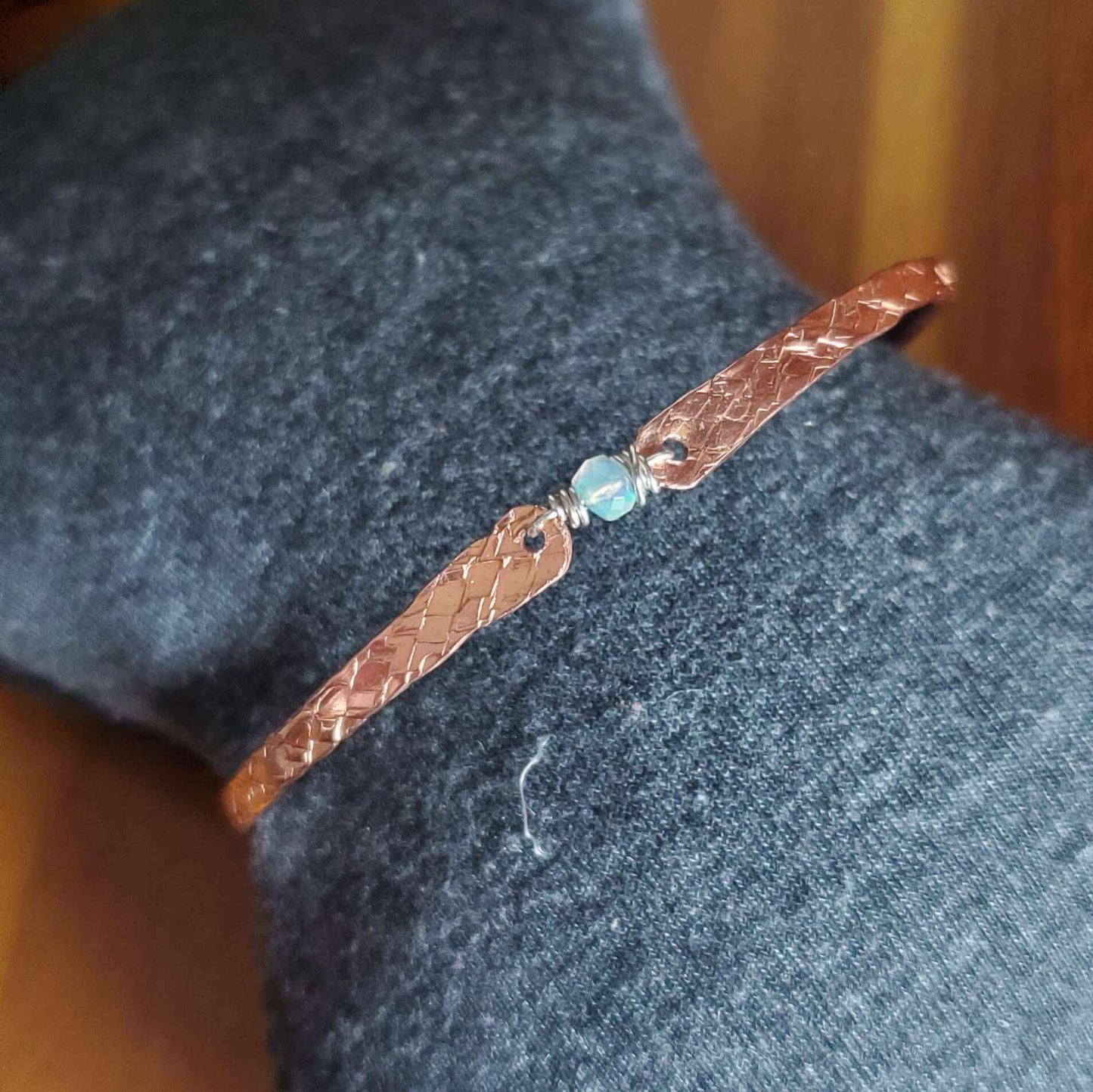 Copper Brides Bangle with Ethiopian Opal
