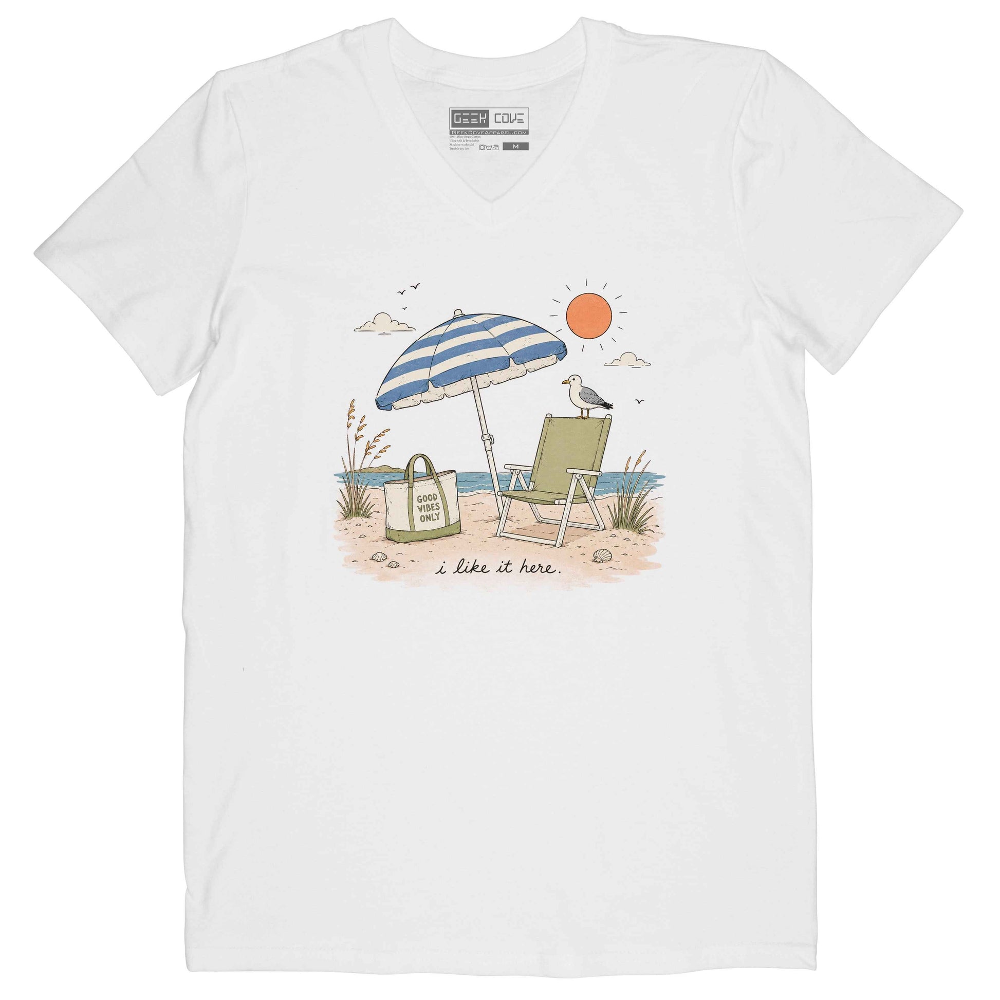 I Like it Here Short Sleeve Crusher Vee