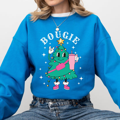 Bougie Christmas Tree, Santa, Winter, Snow, Xmas Sweatshirt