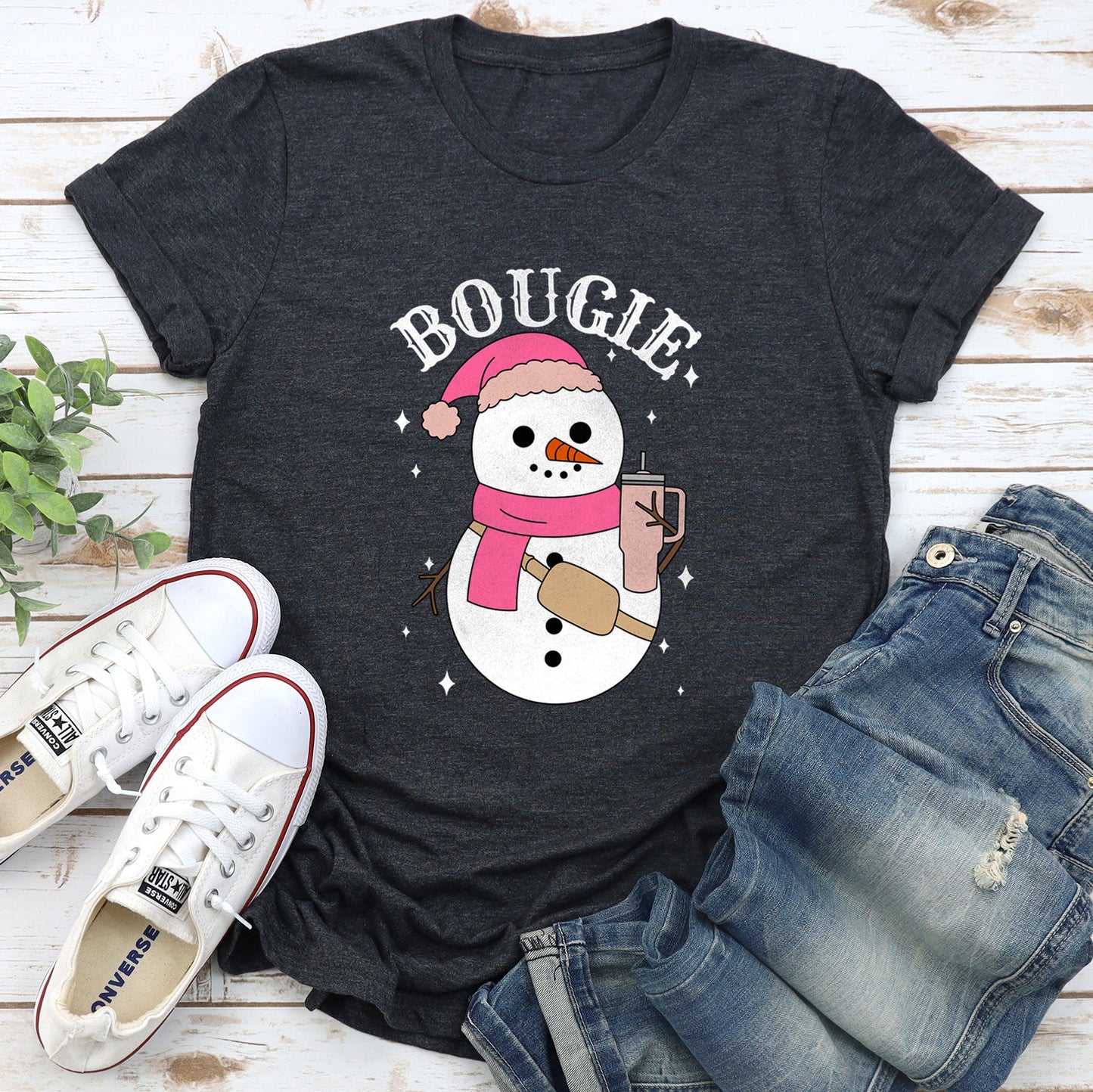 Bougie Snowman, Christmas, BooJee Super Soft Tees