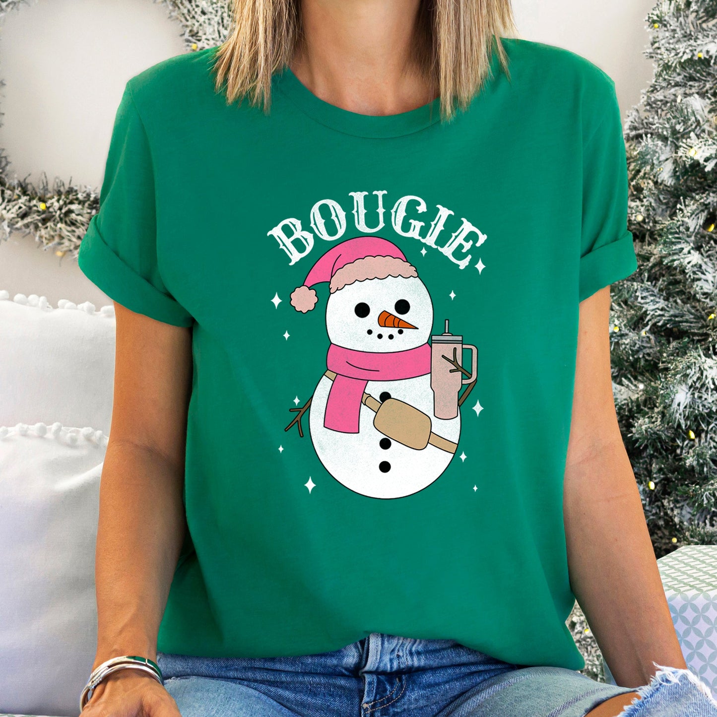 Bougie Snowman, Christmas, BooJee Super Soft Tees