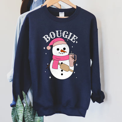 Bougie Snowman, Christmas, BooJee Sweatshirt