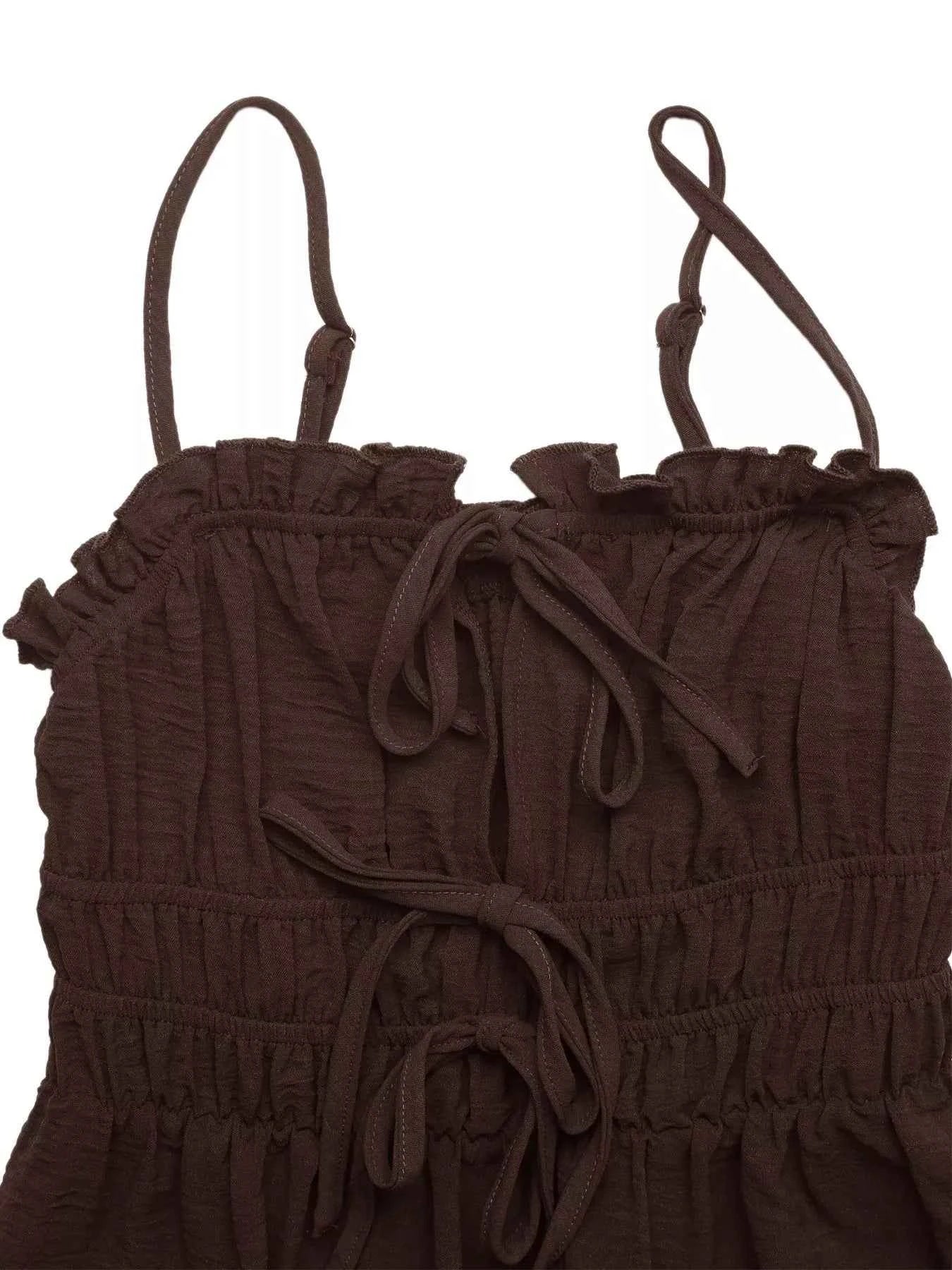 Tie-Front A-Line Dress