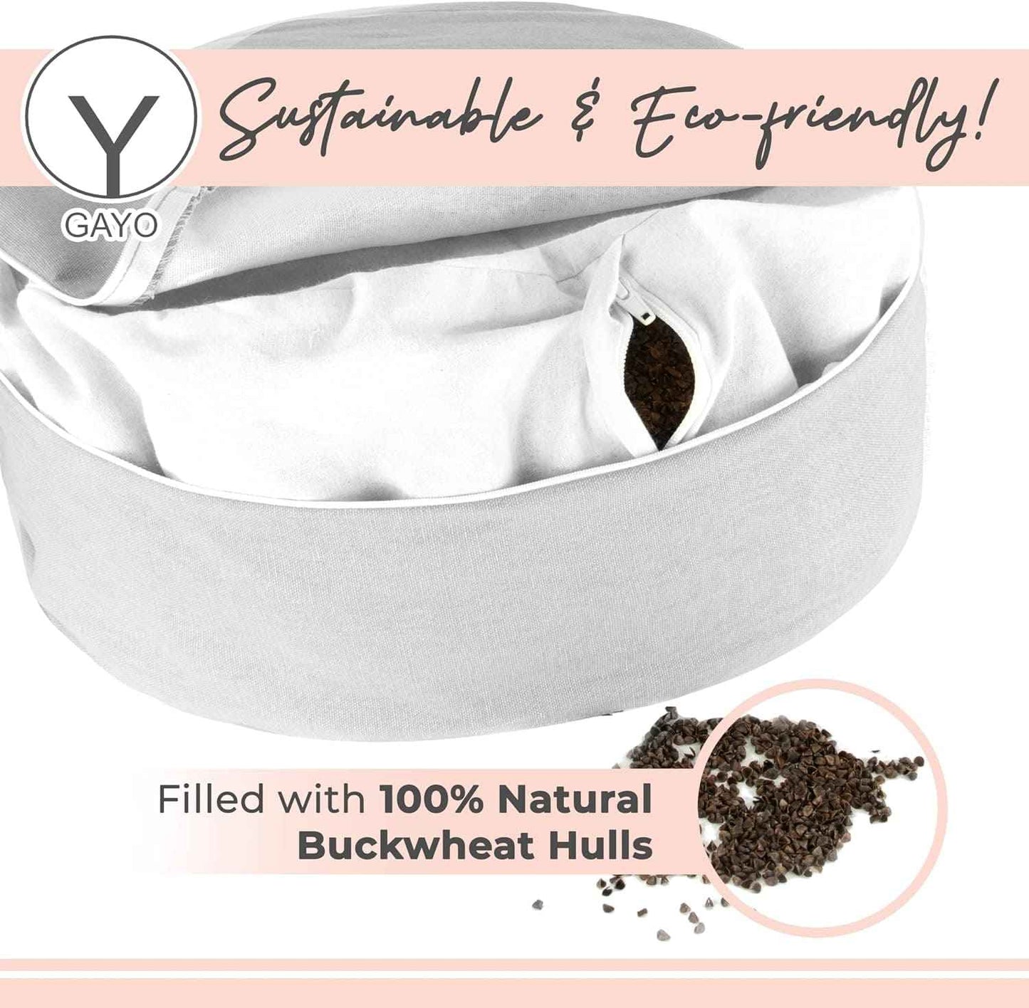 Premium Buckwheat Meditation Cushion