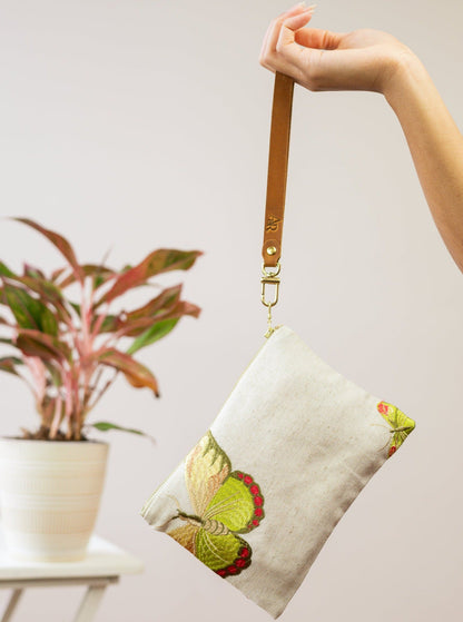 Butterfly Wristlet Purse