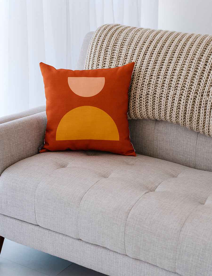 Mod Sunset Linen Pillow, College Student Gift, Mother's Day Gift, Christmas Gift