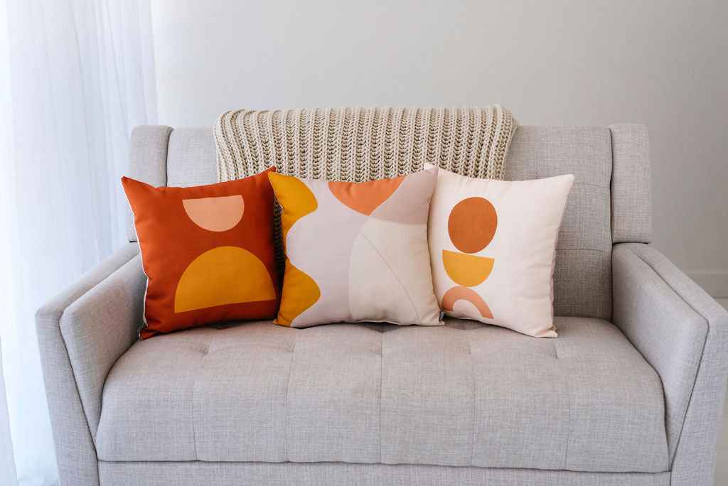 Mod Abstract Linen Pillow, College Student Gift, Mother's Day Gift, Christmas Gift