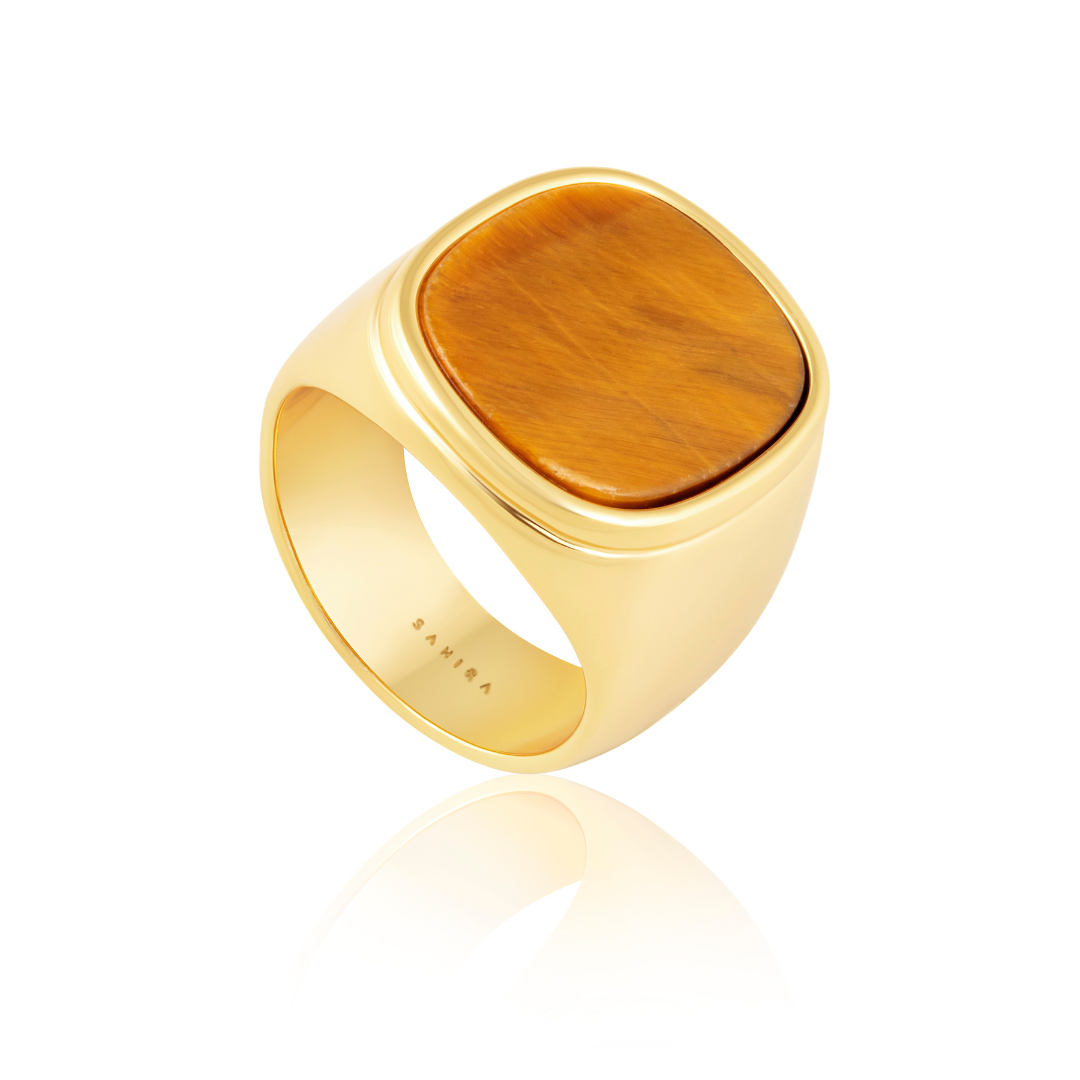 Tiger Eye Statement Ring