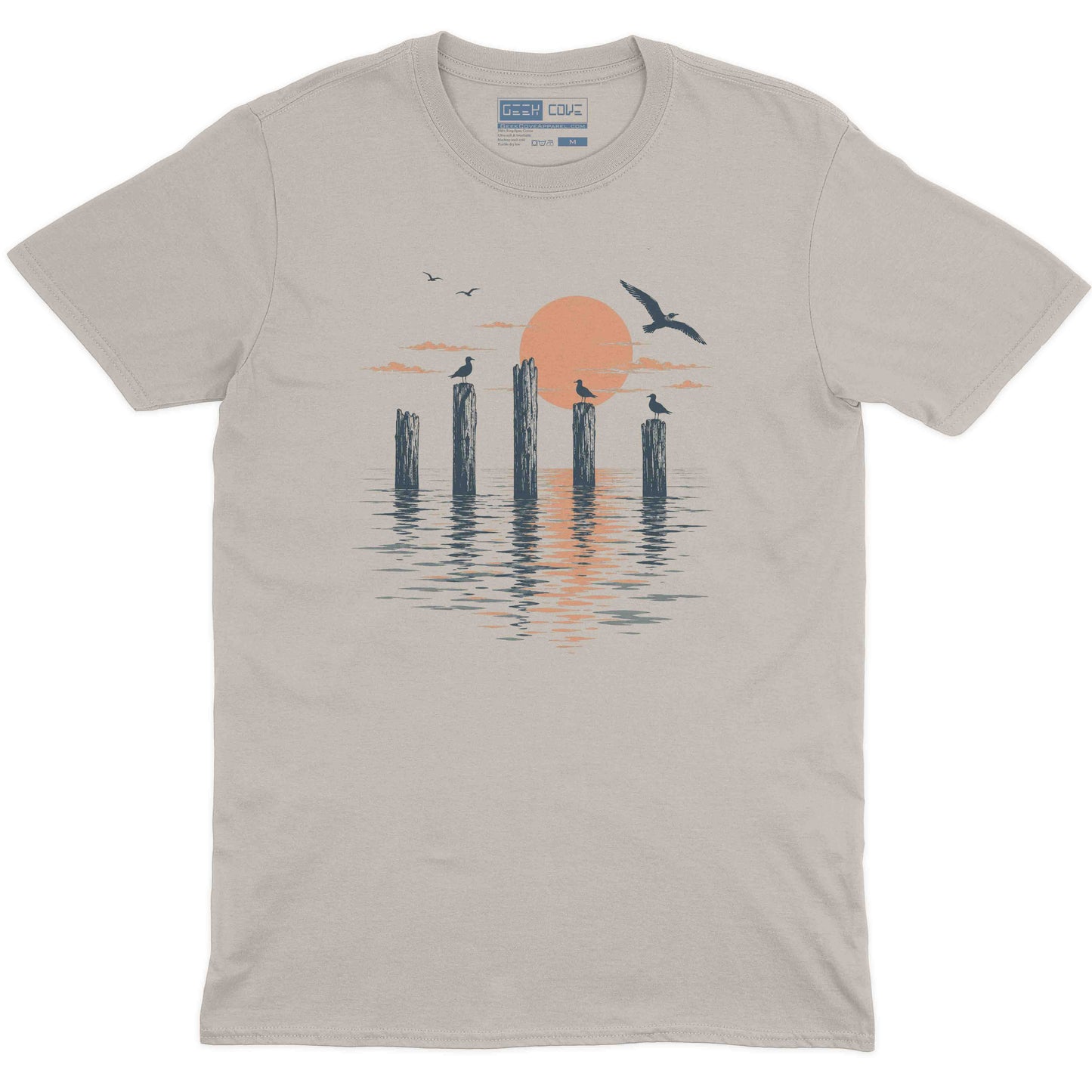 Serene Beach Pier Short Sleeve Tee