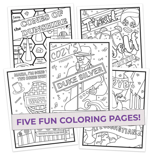 Colors and Recreation Colored Pencils & Coloring Pages for Fans of Parks & Recreation