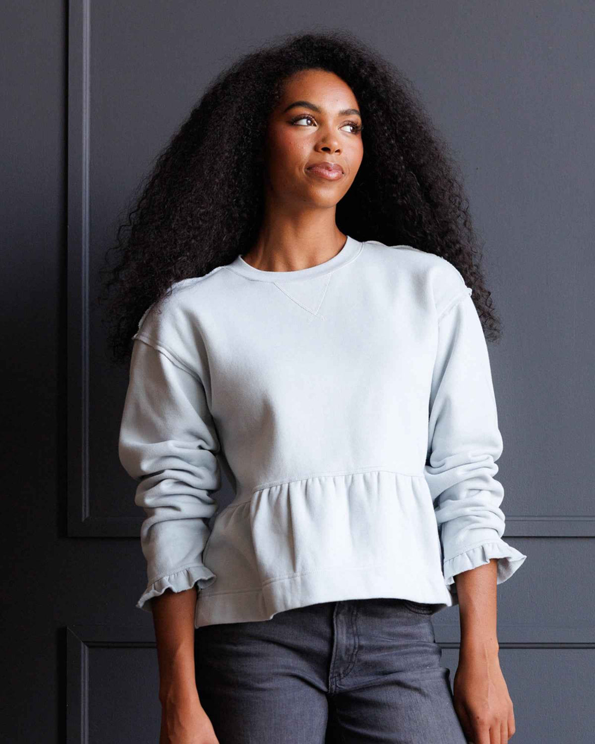 Country Peplum Crew