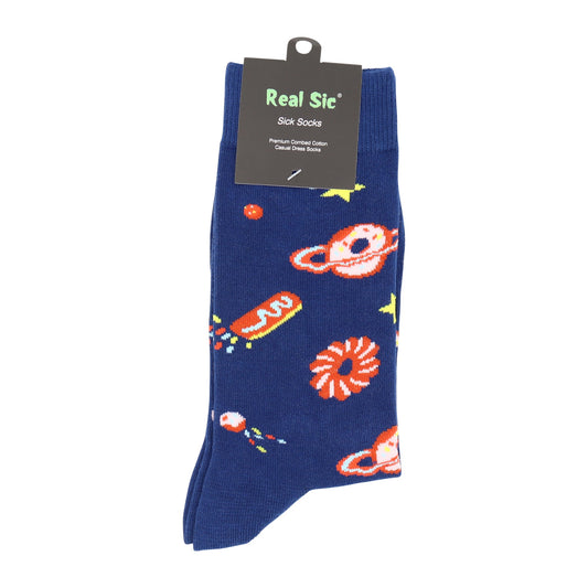 Space Donuts Socks - Comfy Cotton for Men & Women