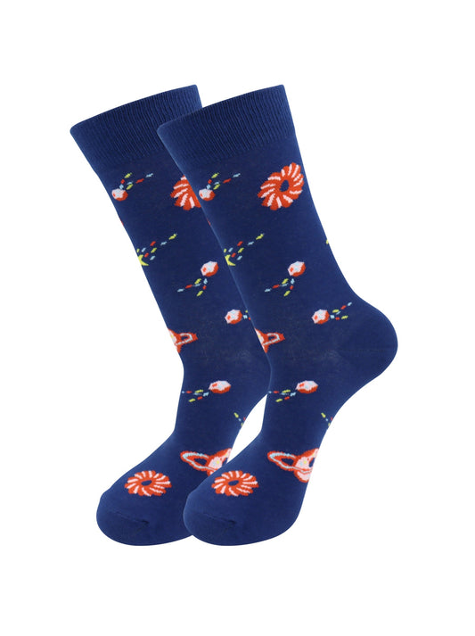 Space Donuts Socks - Comfy Cotton for Men & Women